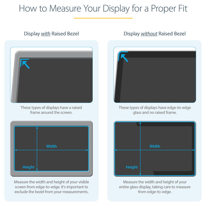 StarTech Filtro de Privacidad Universal para Pantallas de 24 Pulgadas