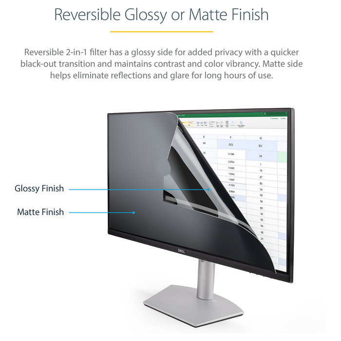 StarTech Filtro de Privacidad Universal para Pantallas de 24 Pulgadas