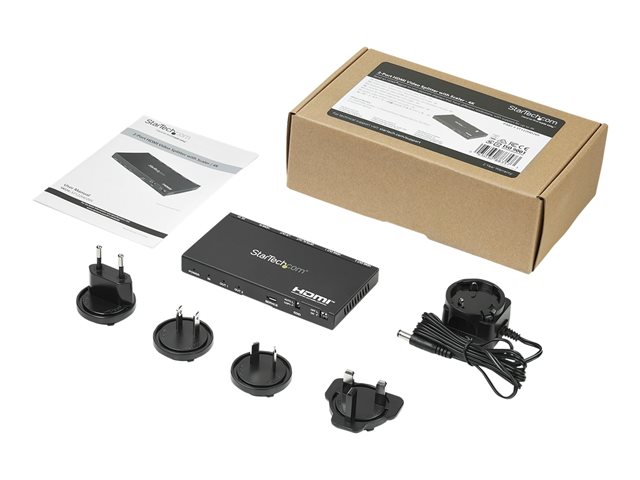 Startech Divisor HDMI de 2 Puertos, 4K a 60Hz, Reparte Señal 1 Entrada a 2 Salidas, para Monitor TV UHD Startech Divisor HDMI de 2 Puertos, 4K a 60Hz, Reparte Señal 1 Entrada a 2 Salidas, para Monitor TV UHD