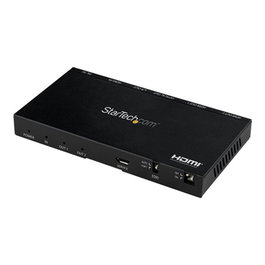 Startech Divisor HDMI de 2 Puertos, 4K a 60Hz, Reparte Señal 1 Entrada a 2 Salidas, para Monitor TV UHD