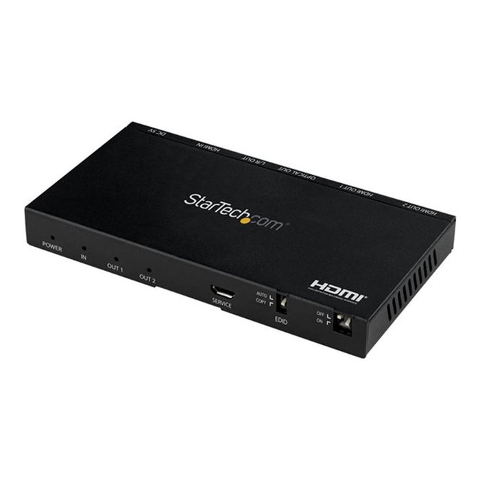Startech Divisor HDMI de 2 Puertos, 4K a 60Hz, Reparte Señal 1 Entrada a 2 Salidas, para Monitor TV UHD Startech Divisor HDMI de 2 Puertos, 4K a 60Hz, Reparte Señal 1 Entrada a 2 Salidas, para Monitor TV UHD