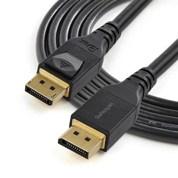 StarTech.com Cable DisplayPort 1.4 DP14MM4M - 4m Negro - 8K@60Hz HBR3 HDR Certificado VESA - Conectores Macho Chapados en Oro
