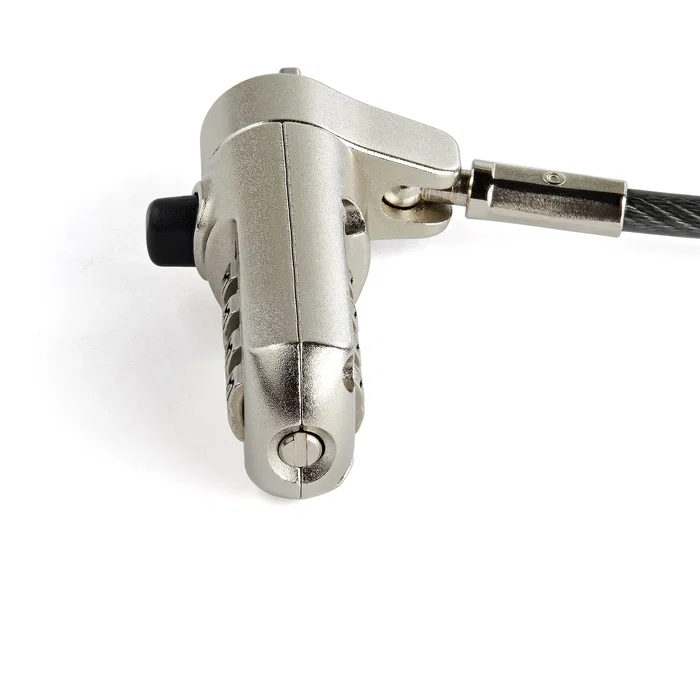 StarTech.com Cable Antirrobo LTLOCKNANO para Ordenador Portátil - 2m, Combinación 4 Dígitos, Compatible con Ranura Kensington Nano, Negro, Acero Inoxidable