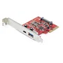 Startech Tarjeta adaptadora de 2 puertos USB 3.2 Gen 2 (USB-A y USB-C) PCIe