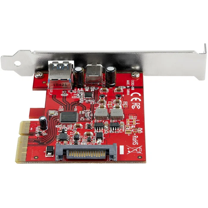 Startech Tarjeta adaptadora de 2 puertos USB 3.2 Gen 2 (USB-A y USB-C) PCIe Startech Tarjeta adaptadora de 2 puertos USB 3.2 Gen 2 (USB-A y USB-C) PCIe