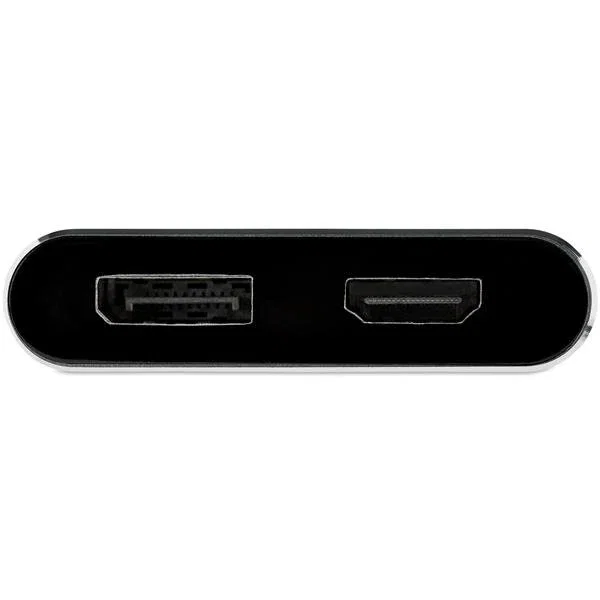 Startech Adaptador USB-C a HDMI 2.0 / DisplayPort 1.2 para Monitor 4K UHD 60Hz HDR, Compatible con MacBook Pro, M1/M2, Windows, 7.1ch, Negro/Gris - CDP2DPHD