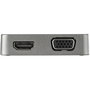 StarTech.com DKT31CHVL Dock de Viajes USB-C con HDMI 4K, VGA, USB-A, USB-C 10Gbps y Ethernet Gigabit para MacBook Pro, Windows, Chromebook, iPad Pro, iPhone 15, Surface Pro