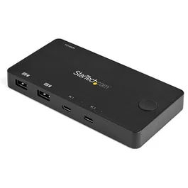 Startech 2-Port USB-C KVM Switch HDMI Compatible 4K a 60Hz con Cables USB Tipo C Incluidos