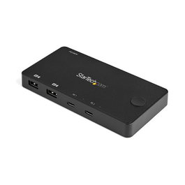 Startech 2-Port USB-C KVM Switch HDMI Compatible 4K a 60Hz con Cables USB Tipo C Incluidos