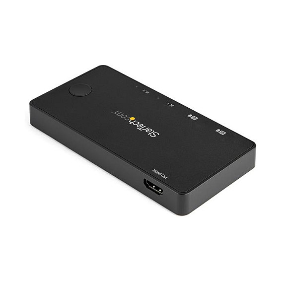 Startech 2-Port USB-C KVM Switch HDMI Compatible 4K a 60Hz con Cables USB Tipo C Incluidos