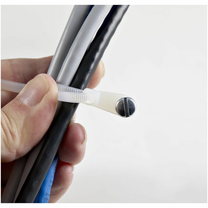 Bridas para cables Startech CBMZTS10N6 Blanco Bridas para cables Startech CBMZTS10N6 Blanco