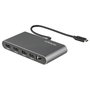 StarTech Mini Docking Station Thunderbolt 3 - Replicador de Puertos Portátil TB3 para 2 Monitores HDMI 4K 60Hz y GbE
