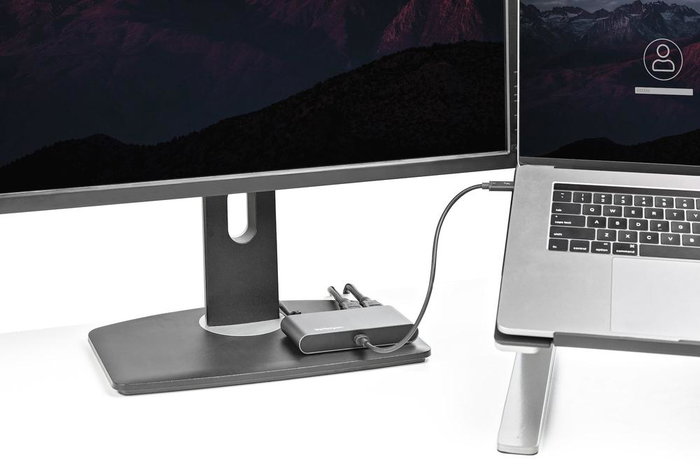 StarTech.com Mini Docking Station Thunderbolt 3 Gris TB3DKM2HDL con 2 HDMI 4K 60Hz y GbE