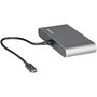 StarTech Base de Portátil Thunderbolt 3 TB3DKM2HDL - Mini Dock con 2x HDMI 4K a 60Hz, Gigabit Ethernet, USB 3.0, Compacto, Cable 28cm, Plug & Play para MacBook y Windows