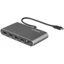 StarTech Base de Portátil Thunderbolt 3 TB3DKM2HDL - Mini Dock con 2x HDMI 4K a 60Hz, Gigabit Ethernet, USB 3.0, Compacto, Cable 28cm, Plug & Play para MacBook y Windows