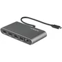 StarTech Base de Portátil Thunderbolt 3 TB3DKM2HDL - Mini Dock con 2x HDMI 4K a 60Hz, Gigabit Ethernet, USB 3.0, Compacto, Cable 28cm, Plug & Play para MacBook y Windows