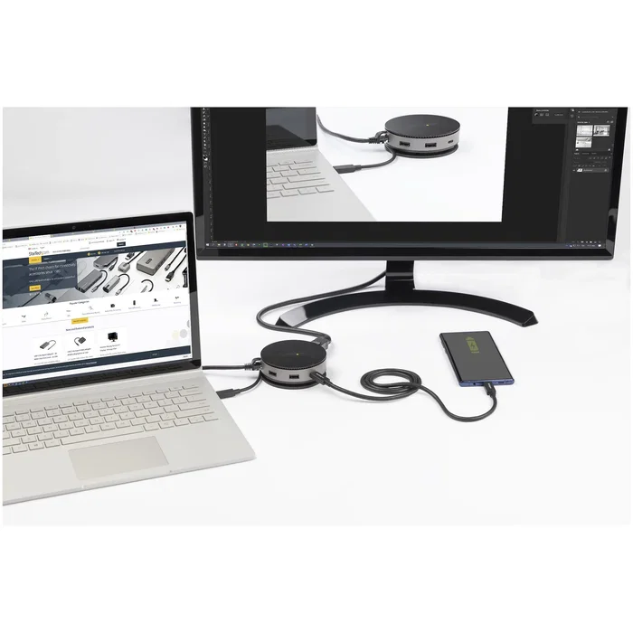 StarTech DKT31CHDVCM Mini Docking Station USB-C con HDMI, DisplayPort y VGA