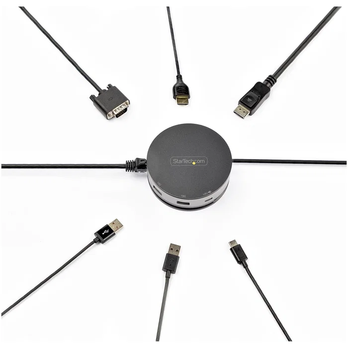 StarTech DKT31CHDVCM Mini Docking Station USB-C con HDMI, DisplayPort y VGA