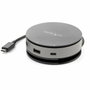 Startech DKT31CHDVCM Docking Station USB-C con HDMI, DisplayPort y VGA, Negro/Gris