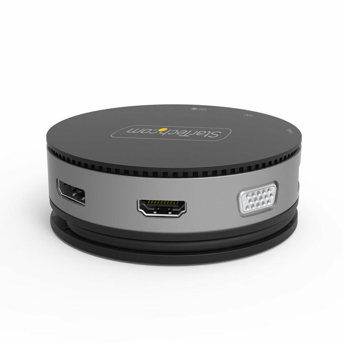 Startech DKT31CHDVCM Docking Station USB-C con HDMI, DisplayPort y VGA, Negro/Gris