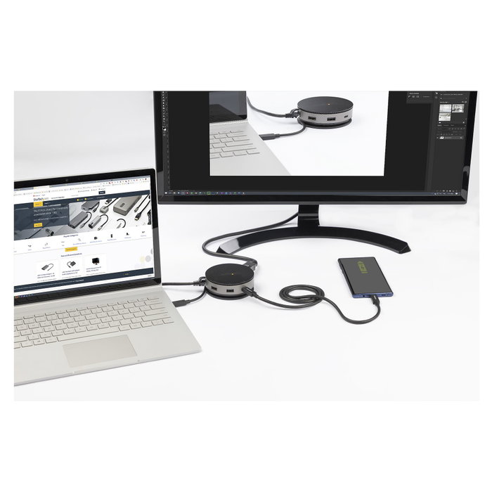 StarTech Mini Docking Station USB-C 10 Gbps HDMI DP VGA