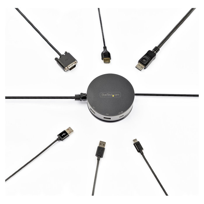 StarTech Mini Docking Station USB-C 10 Gbps HDMI DP VGA