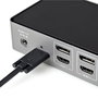 StarTech Docking Station USB-C con HDMI y 3x DisplayPort (DP) para Ordenador Portátil, USB-A