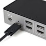 StarTech Docking Station USB-C con HDMI y 3x DisplayPort (DP) para Ordenador Portátil, USB-A