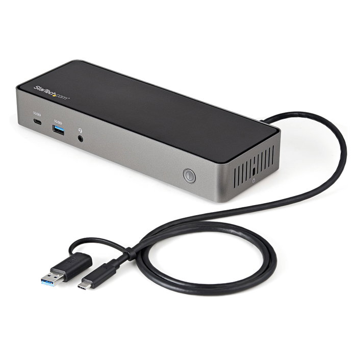 StarTech.com Docking Station USB-C y USB-A 10Gb con 3 Monitores 4K 60Hz y PD 85W StarTech.com Docking Station USB-C y USB-A 10Gb con 3 Monitores 4K 60Hz y PD 85W