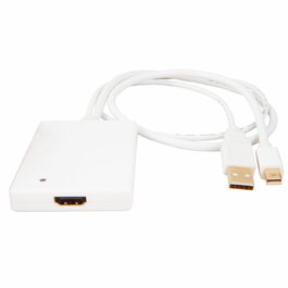 Urban Factory Adaptador Cable Mini DisplayPort a HDMI con USB, para Mac y PC