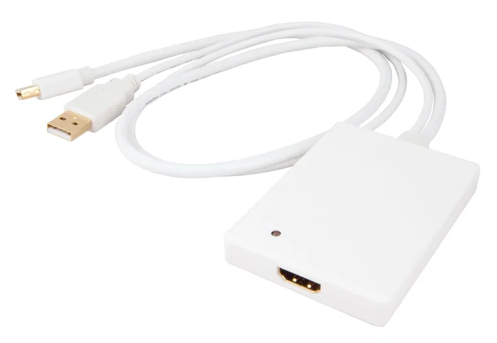 Urban Factory Adaptador Cable Mini DisplayPort a HDMI con USB, para Mac y PC
