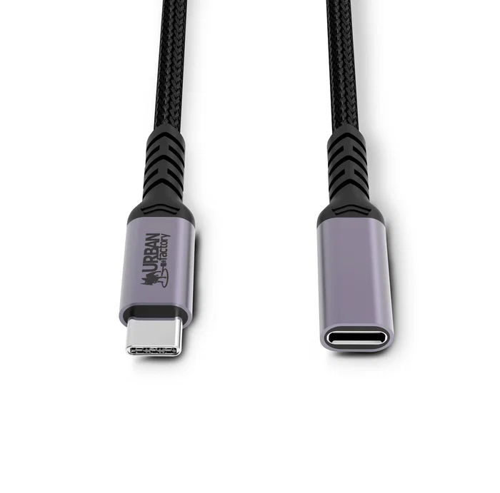 Urban Factory TCE01UF Cable USB Tipo C USB-C 3.2 Gen 1 (3.1 Gen 1) 1 Metro Longitud Blanco