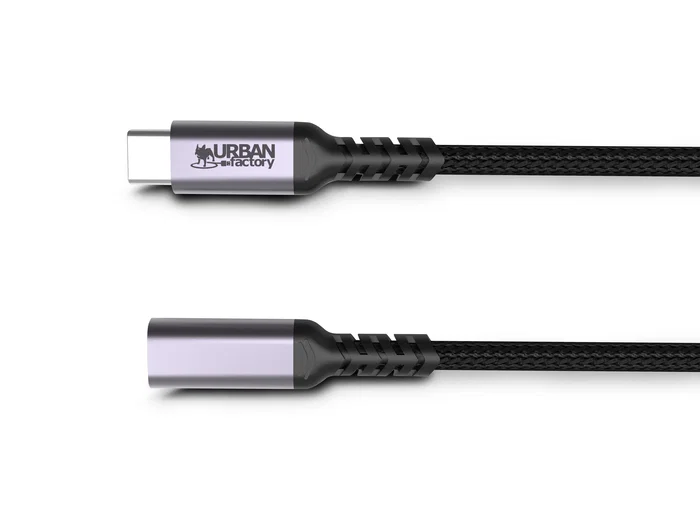 Urban Factory TCE01UF Cable USB Tipo C USB-C 3.2 Gen 1 (3.1 Gen 1) 1 Metro Longitud Blanco
