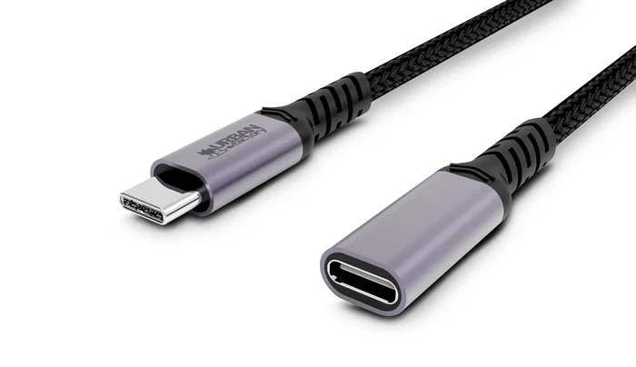 Urban Factory TCE01UF Cable USB Tipo C USB-C 3.2 Gen 1 (3.1 Gen 1) 1 Metro Longitud Blanco