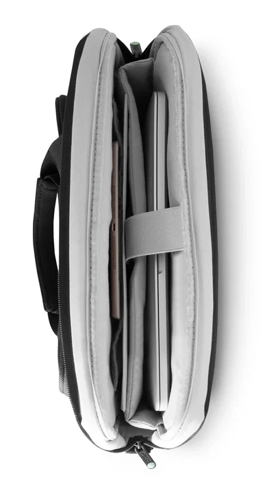 Urban Factory MTC14UF Maletín para Portátil hasta 35.6 cm (14") Negro con Compartimento para Tableta hasta 10.5" - Compartimento Organizador y Bolsillo para Cargador