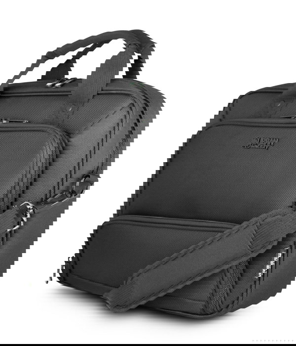 Urban Factory MTC14UF Maletín para Portátil hasta 35.6 cm (14") Negro con Compartimento para Tableta hasta 10.5" - Compartimento Organizador y Bolsillo para Cargador