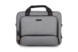 Urban Factory Mixee Maletín para Portátil con Puerto USB para Smartphone/Tableta, Compartimento para Portátil hasta 14.1" y Tableta hasta 10.5", Organizador, Gris/Rosa