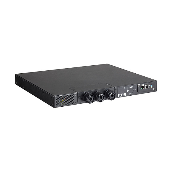Eaton ATS16N Rack ATS 16A/230V 1U Rackmount Transfer Switch, 2 C20 in 8 C13 1 C19 out, 8 ms, Negro