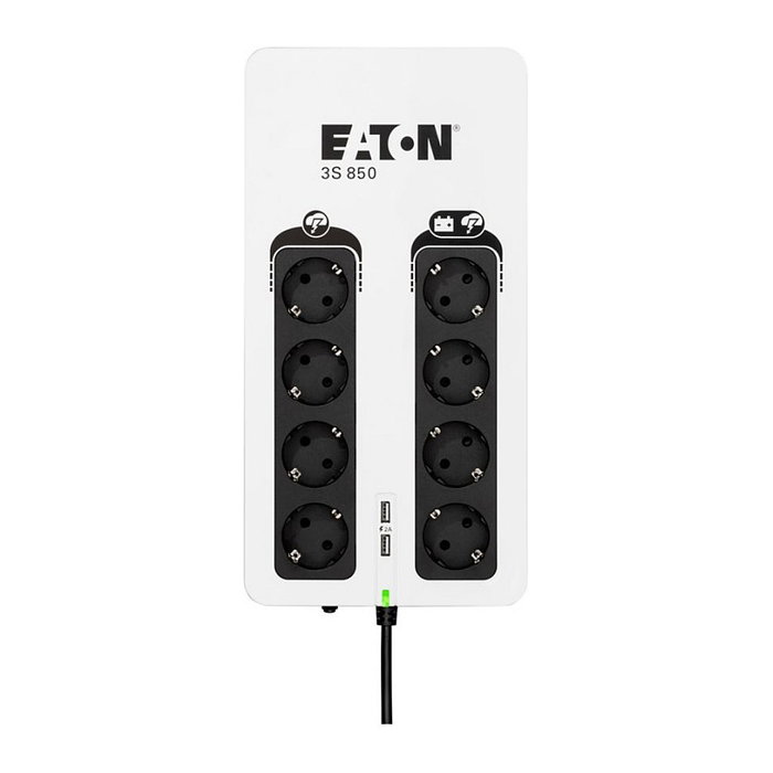 Eaton 3S850D sistema de alimentación ininterrumpida UPS standby offline 850 VA 510 W 8 salidas
