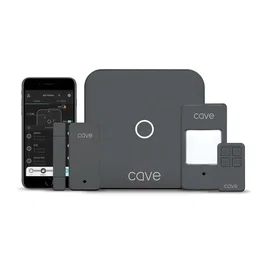 Veho VHS-001-SK Kit de Alarma para Hogar Inteligente con Wi-Fi, Control Central, Sensor de Puerta/Ventana y Movimiento, Sirena 100dB y Notificación SMS, Negro