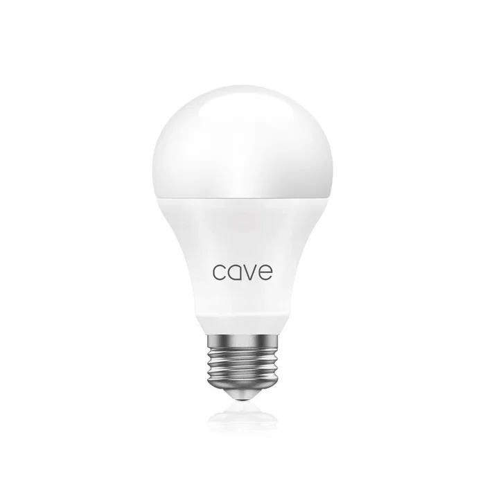 Veho Cave Bombilla LED Inteligente WiFi, Cambio de Color Multi, Blanco, 8W 800lm 2700K, E27, Compatible con 2.4GHz