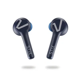 Veho STIX Auriculares Inalámbricos True Wireless Intrauditivos Bluetooth 5.0, Resistencia al Agua IPX5, Batería 4h, Color Azul