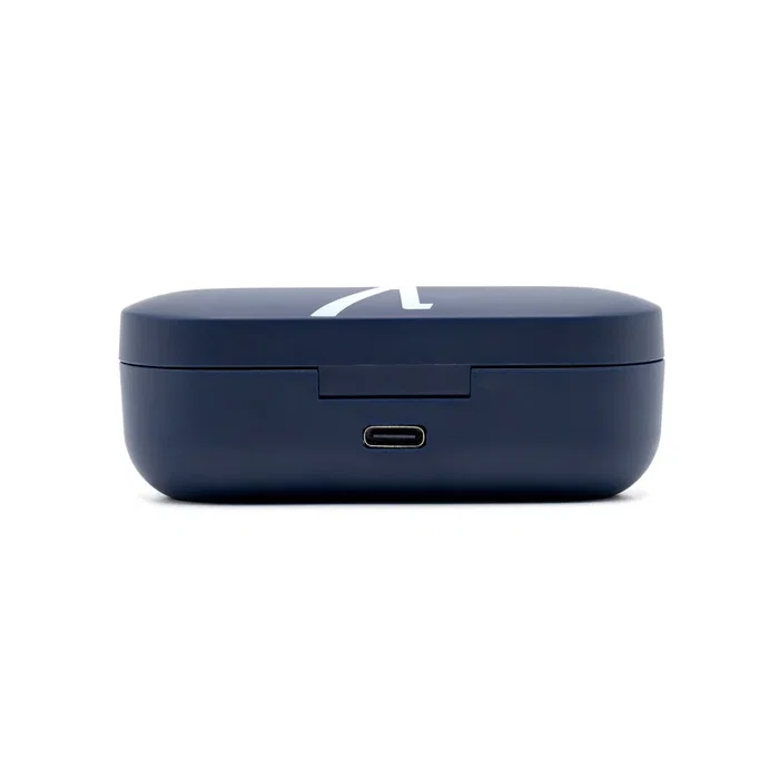 Veho STIX Auriculares Inalámbricos True Wireless Intrauditivos Bluetooth 5.0, Resistencia al Agua IPX5, Batería 4h, Color Azul