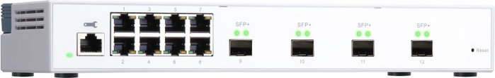 QNAP QSW-M408S Switch Gestionado L2 de 12 Puertos Blanco
