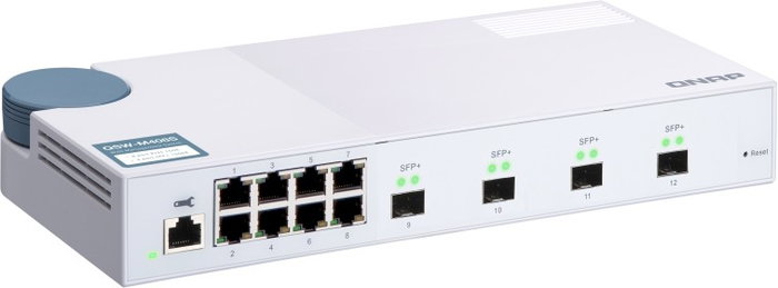 QNAP QSW-M408S Switch Gestionado L2 de 12 Puertos Blanco