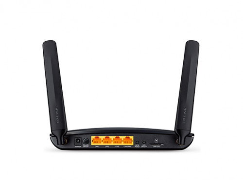 TP-LINK TL-MR6400 Router Inalámbrico 4G/LTE con Wi-Fi 4 (300 Mbps), 4 Puertos LAN Ethernet Rápido y Conexión por SIM - Negro