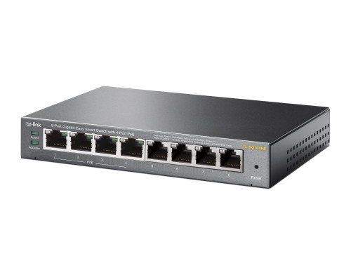 TP-LINK TL-SG108PE Switch Gigabit Ethernet No Administrado 8 Puertos con PoE Negro