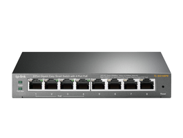 TP-Link TL-SG108PE Switch Gestionado L2 Gigabit Ethernet 8 Puertos PoE Negro