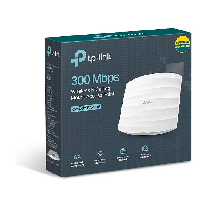 TP-Link Omada EAP115 Punto de Acceso Inalámbrico 300Mbps Blanco