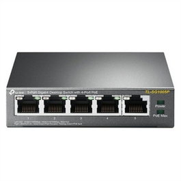 TP-Link TL-SG1005P Switch Gigabit de 5 puertos con 4 puertos PoE, Negro